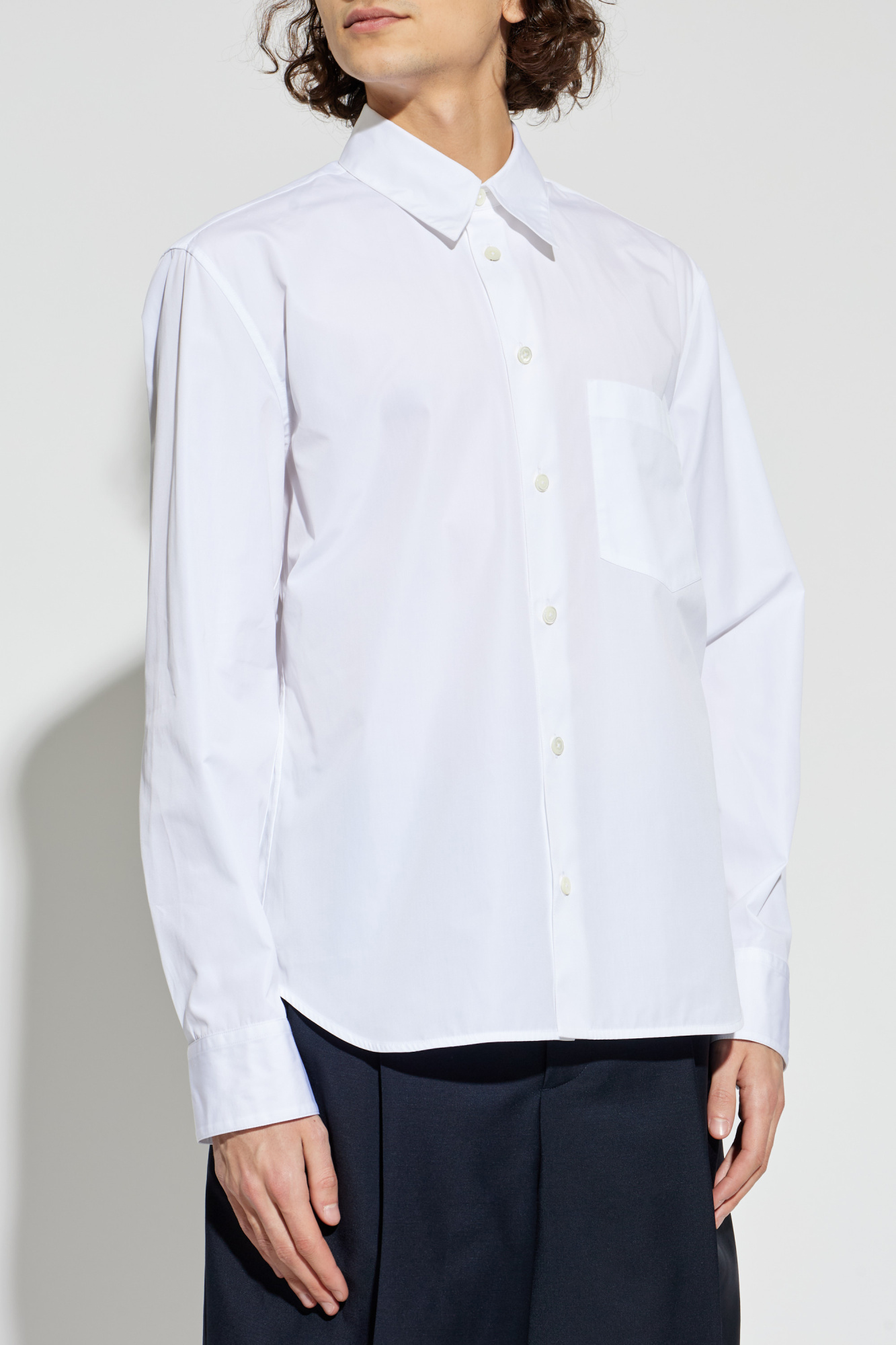 JIL SANDER Cotton shirt with pocket | Men's | Vitkac